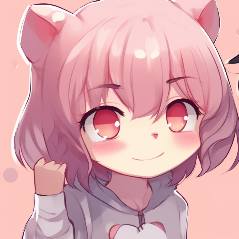 Two characters sporting matching accessories, cute smiles and starry background. cute matching pfp for friends ideas pfp for discord.