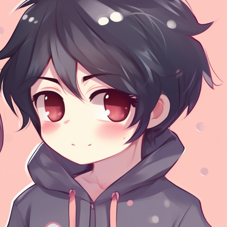 Two characters sporting matching accessories, cute smiles and starry background. cute matching pfp for friends ideas pfp for discord.