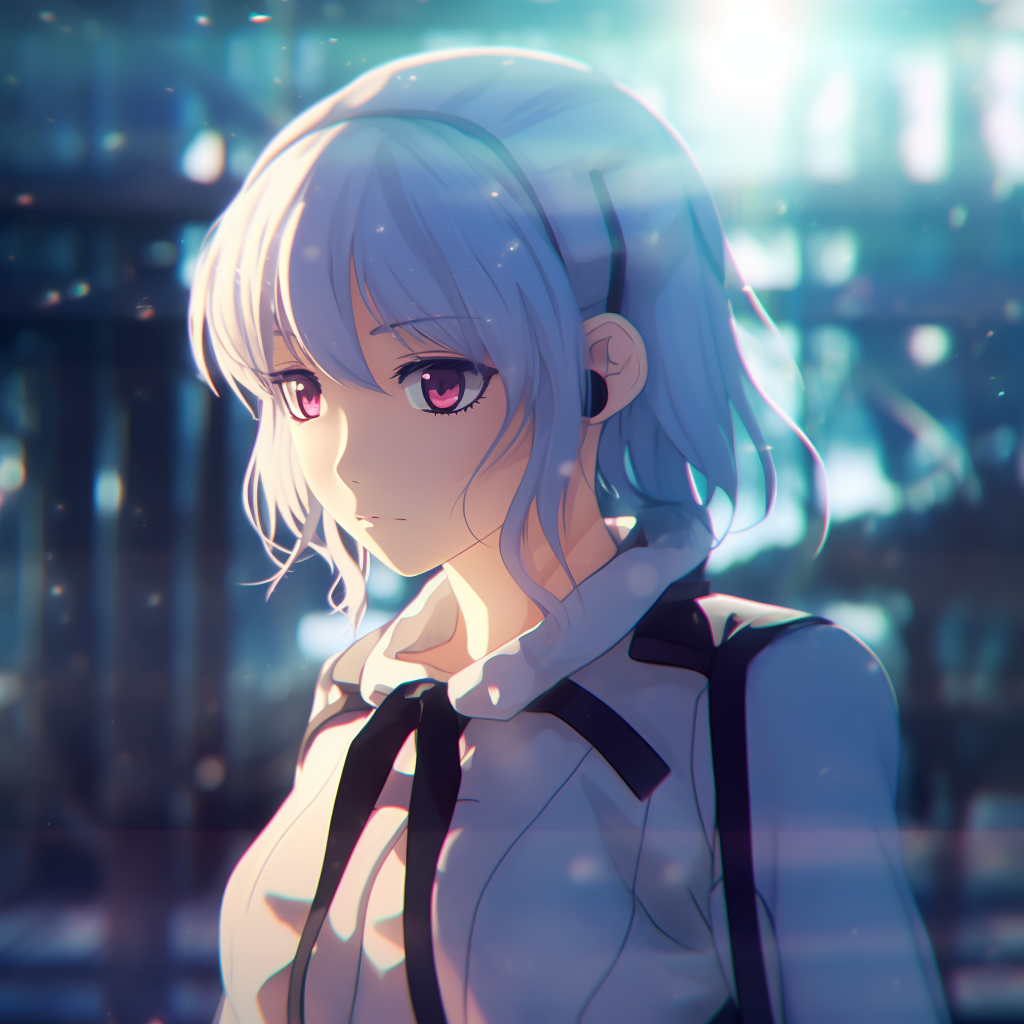 Close-up shot of Rei Ayanami, Ultra HD resolution with detailed depth aesthetic 4k anime pfp