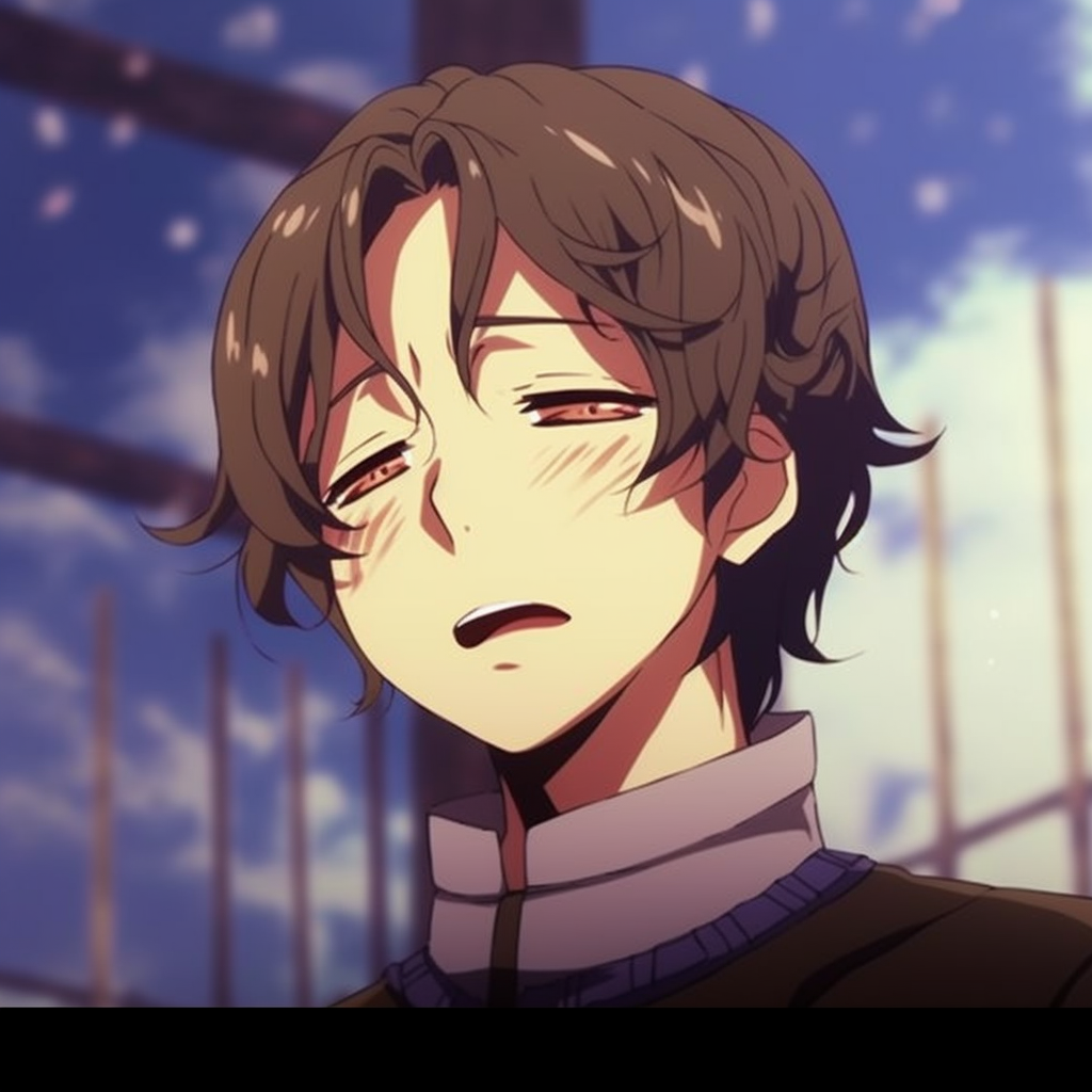 Italy from Hetalia crying, energetic lines and bright colors. crying anime pfp gifs pfp for discord.