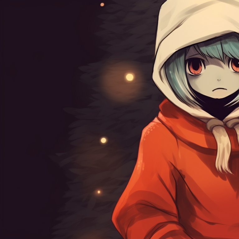 Close-up of two festive ghost characters, noticeable are their shared Christmas decorations. animated matching christmas pfp ghost moments pfp for discord.