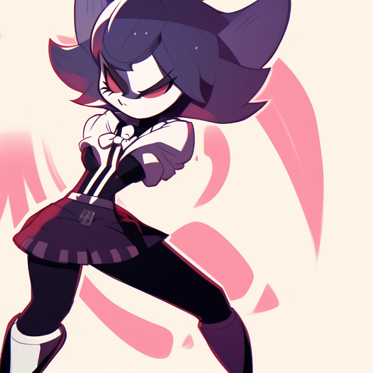 Moxxie and Millie in casual clothes, warm colors with youthful expressions, relaxed and enjoying each other's company. design ideas for moxxie and millie pfp pfp for discord.