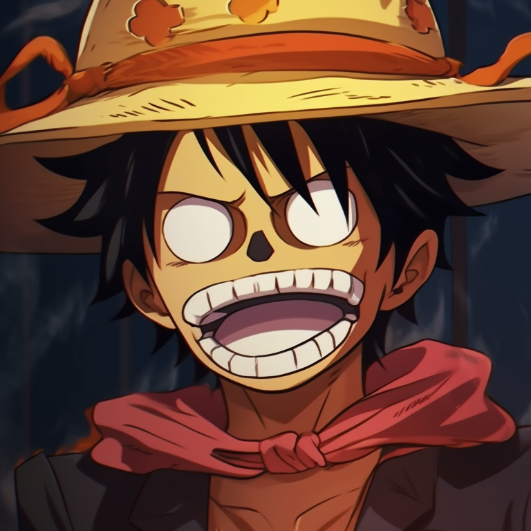 Luffy and Nami dressed as classic Halloween characters, bold color contrasts and striking poses. anime characters matching pfp pfp for discord.