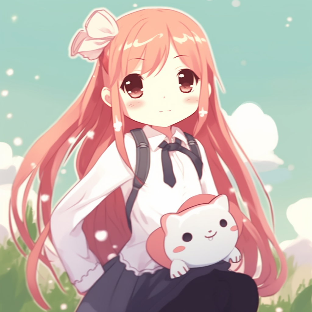 Asuna's portrait with a classroom background, detailed anime art style with a slight bokeh effect. aesthetic pfp for school pfp for discord.
