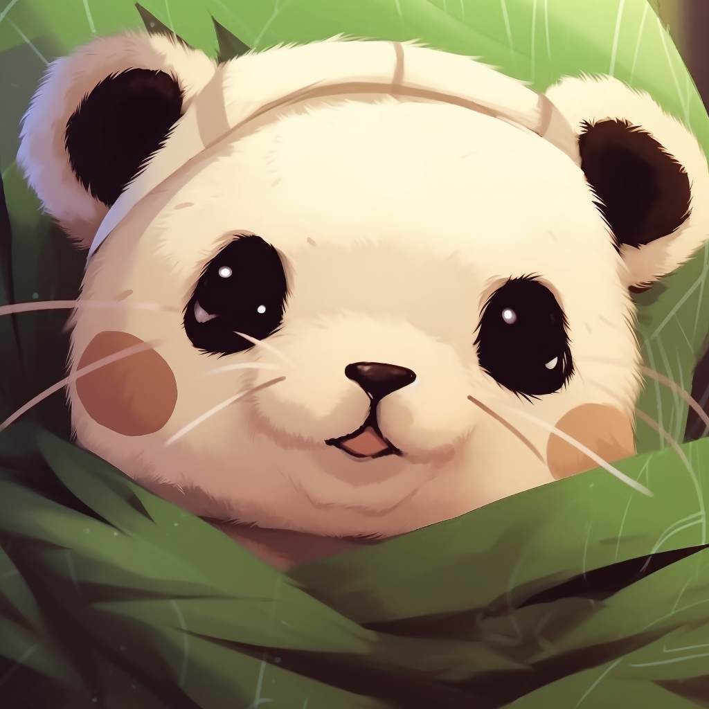 Playful monkey swinging from a tree in anime style, vivid background and dynamic poses. matching cute animal pfp set