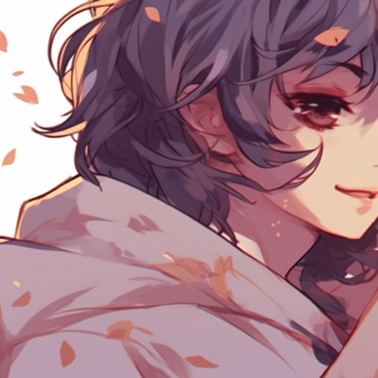 Two characters under golden sakura tree, petals in hair. Soft pastel colors. exquisite golden pfp discord items pfp for discord.