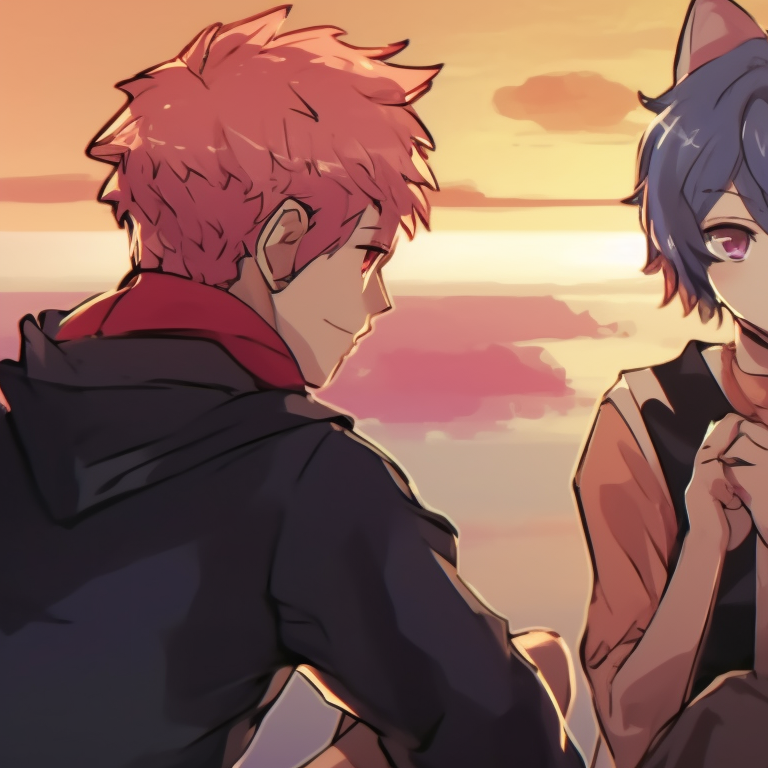 Four characters in combat uniforms, detailed weaponry and powerful aura. boyish matching pfp for 4 friends pfp for discord.