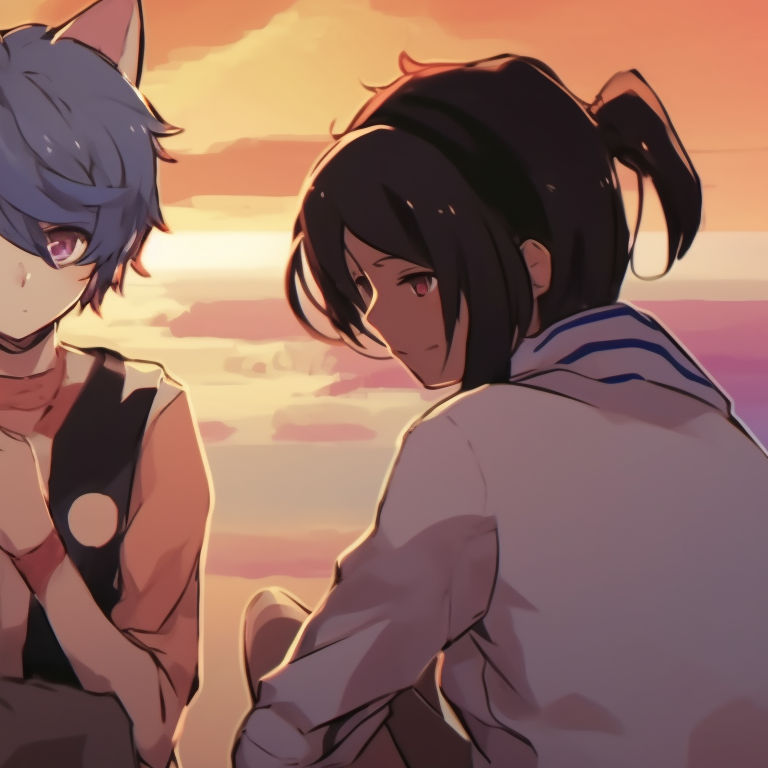 Four characters in combat uniforms, detailed weaponry and powerful aura. boyish matching pfp for 4 friends pfp for discord.