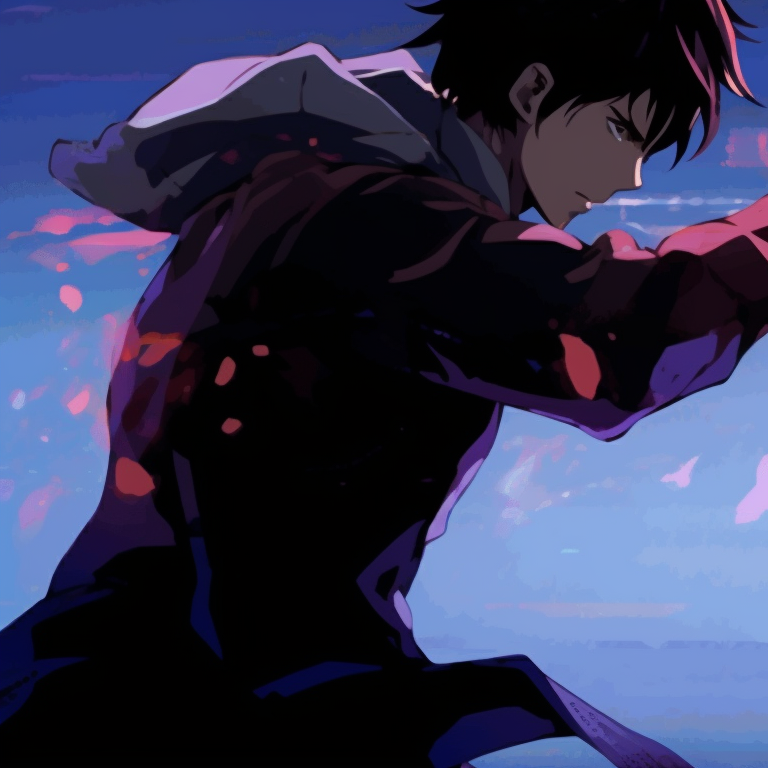 Two creature-like characters, intricate designs and enchanting details. dynamic gif pfps in matching style pfp for discord.