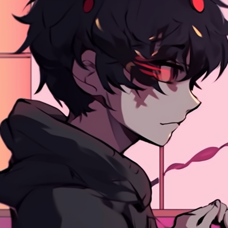 Two characters engaged in playful mischief, bold lines and contrasting colors. funny matching pfp discord inspiration pfp for discord.