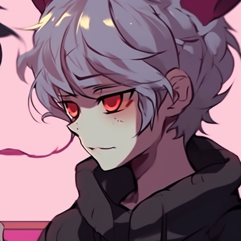 Two characters engaged in playful mischief, bold lines and contrasting colors. funny matching pfp discord inspiration pfp for discord.