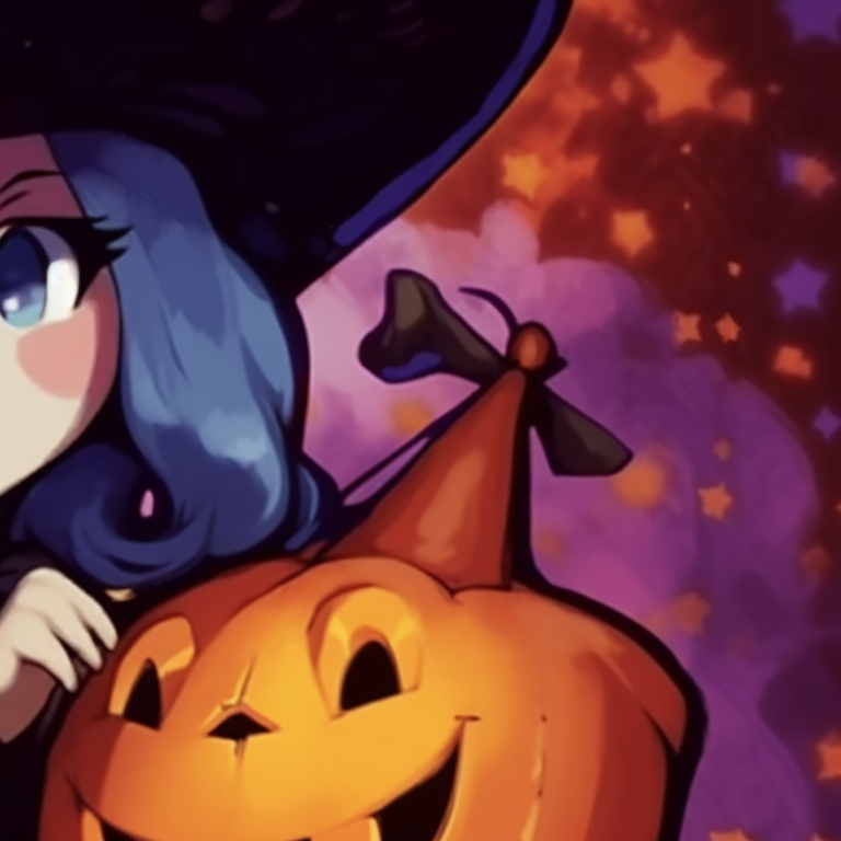 Donald Duck and Daisy Duck portrayed as witches, comical touch, colorful. classic disney halloween matching pfps pfp for discord.