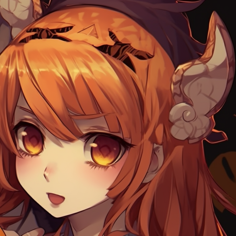 Characters in haunting couple costumes, spectral colors and an eerie aura. trendy matching halloween pfp for couples in real life pfp for discord.