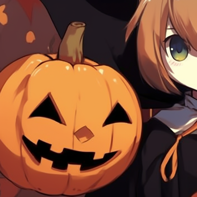 Two characters in witch outfits, dark colors with splashes of purple and green, riding broomsticks ideal matching pfp for halloween pfp for discord.