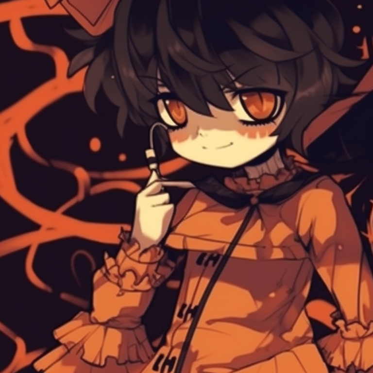 Two characters laughing with a spooky backdrop, vibrant colors and exaggerated expressions. perfect halloween matching pfp ideas pfp for discord.