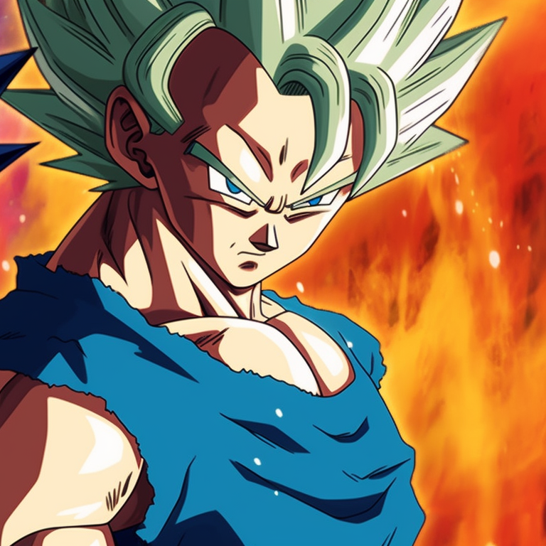 Goku and Vegeta in a training pose, punching towards each other, capturing movement and energy. popular goku and vegeta matching pfp pfp for discord.