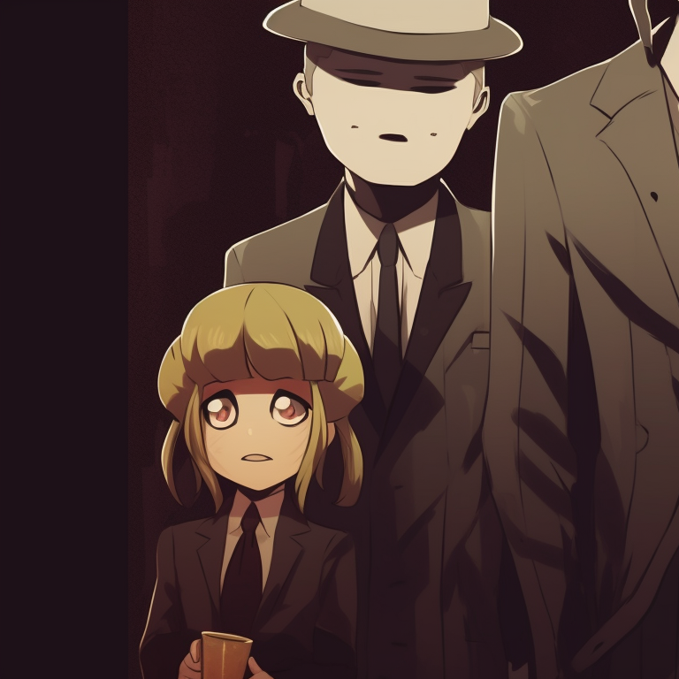 Two characters against a moonlit Halloween night, detailed costumes with nighttime colors. explore spy x family halloween themed matching pfp pfp for discord.