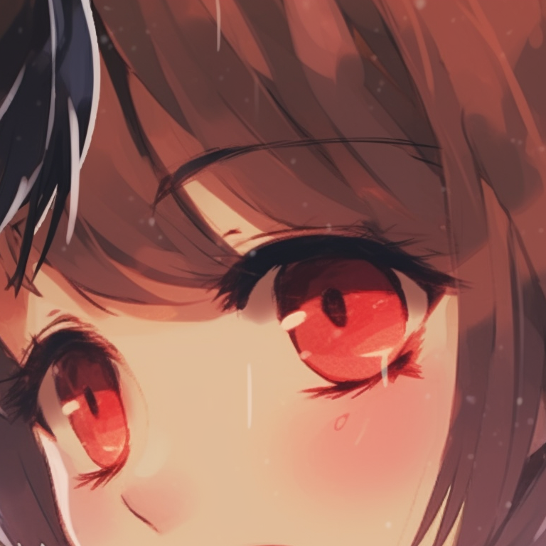 Two characters dressed traditionally in matching kimonos, intricate details and highly saturated colors aligned. romantic cute couple matching pfp pfp for discord.