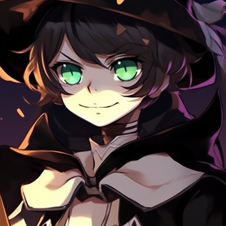 Two characters in a graveyard setting, monochrome tones with pops of color. matching halloween pfp options pfp for discord.