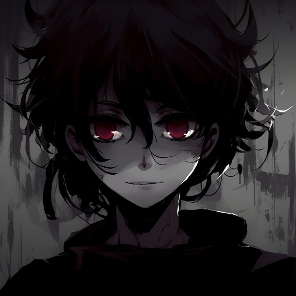 Close-up representation of a shinigami boy's eyes, bright color and focused detail. crazy anime pfp boy portrait tips pfp for discord.