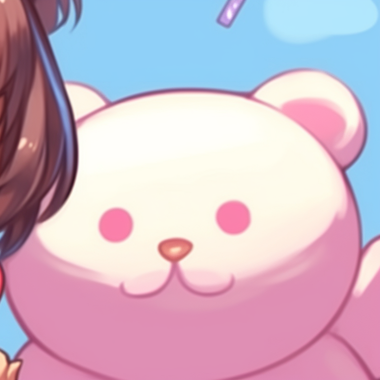 Milk chasing Mocha, energetic expressions and blurred lines to indicate movement. best of milk and mocha pfp pairs pfp for discord.