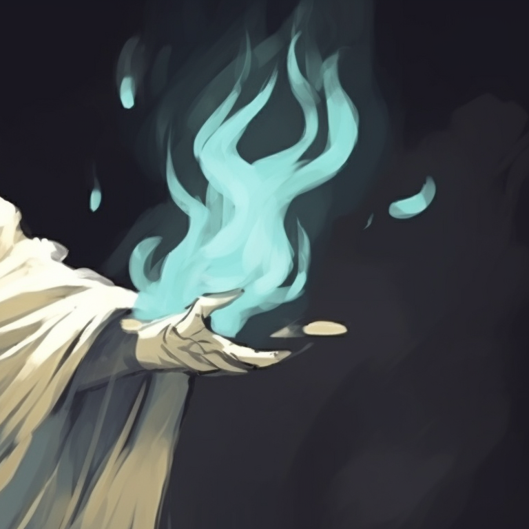 Two ghost figures bathed in moonlight, cloaked figures and wispy details. ghost matching pfp halloween theme ideas pfp for discord.