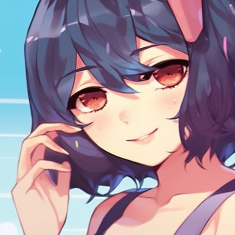 Two characters with flowery backgrounds, pastel tones, and serene smiles. cute friends matching pfp pfp for discord.