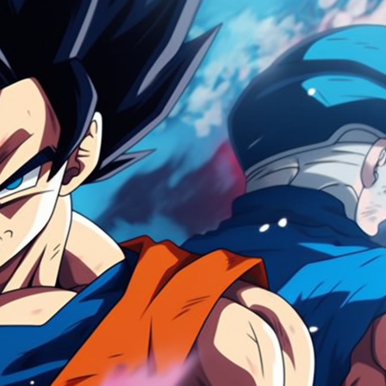 Goku and Vegeta with glowing auras, high contrast and cosmic background. anime goku and vegeta matching pfp pfp for discord.
