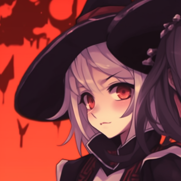 Two ghostly characters, soft pastel colors and flowing lines, spectral features intertwined. anime hot matching pfp halloween theme pfp for discord.