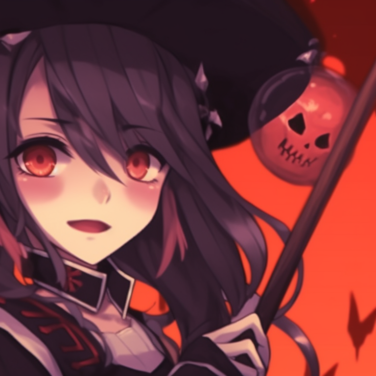 Two ghostly characters, soft pastel colors and flowing lines, spectral features intertwined. anime hot matching pfp halloween theme pfp for discord.