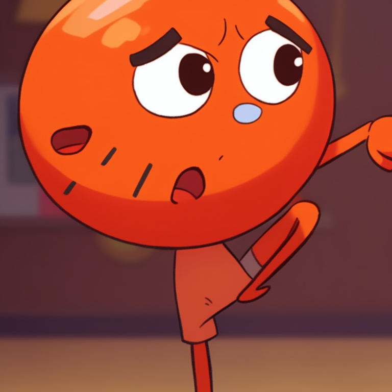 Gumball and Darwin in matching expressions, bold color palette, and cartoonic styling. gumball and darwin series pfp pfp for discord.