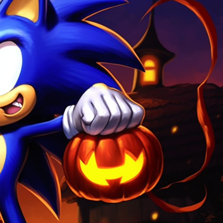 Sonic and Tails sharing a scared look, with a dark background and bold characters. matching sonic and tails halloween pfp pfp for discord.