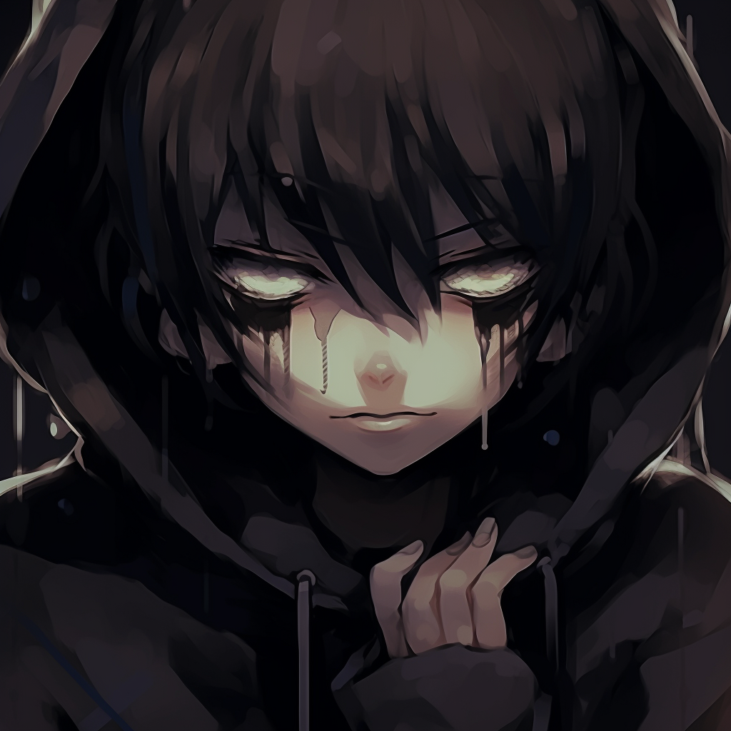 A melancholic anime girl with a cat, bold outlines, and soft pastel shades. emo anime pfp artistic styles