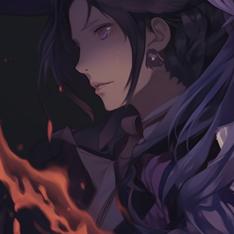 Two characters ensnared in a spider web, use of sharp lines and contrast creative hot matching pfp halloween theme pfp for discord.