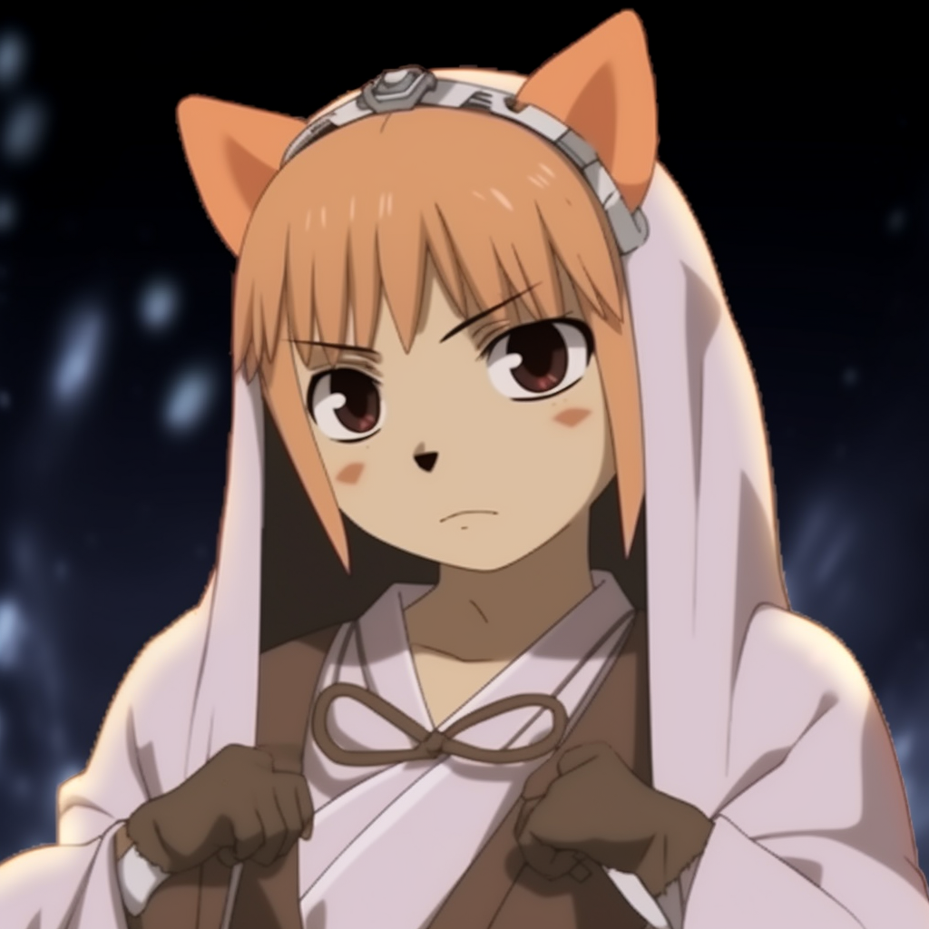 Doge modeled as Bleach's Ichigo in action pose, emphasis on dynamic lines and movement pfp featuring anime meme pfp for discord.