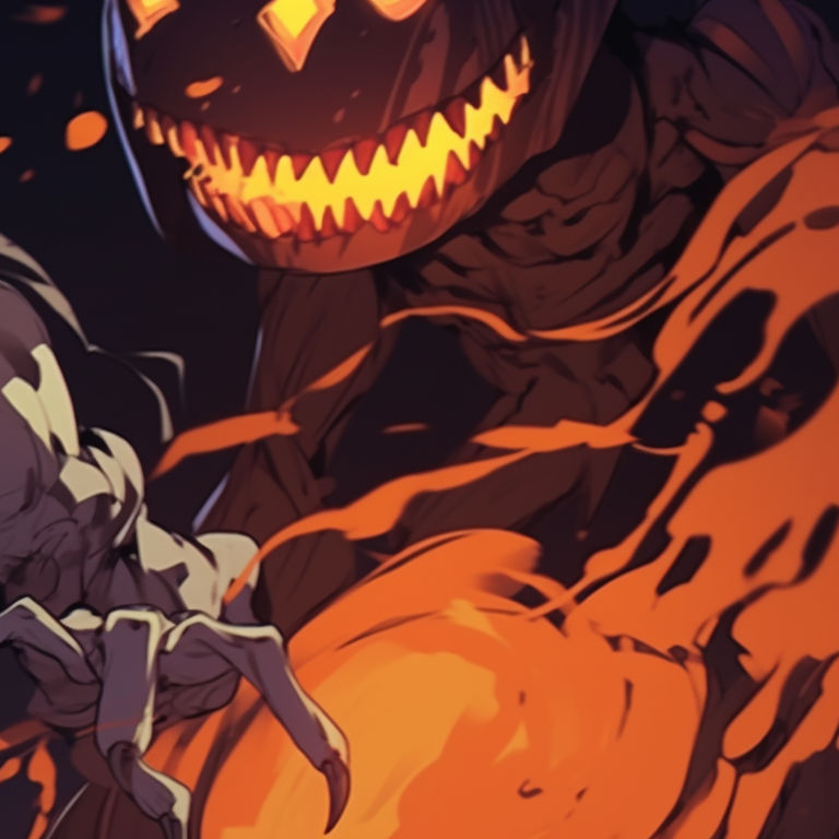 Two characters masked in shadowy specter costumes, featuring charcoal hues and gloomy ambience. creative matching halloween pfp pfp for discord.