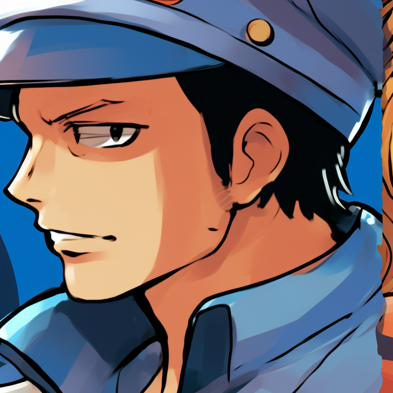 Two legendary pirates, intense expressions and detailed shading. one piece matching pfp themes pfp for discord.