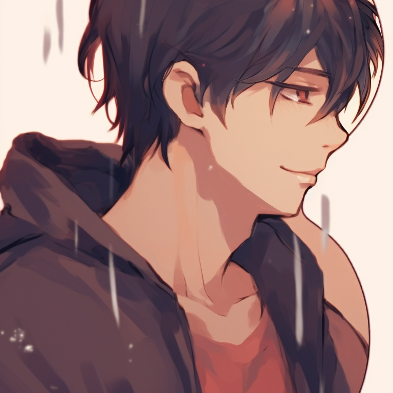 Two characters in battle stances, dynamic scenery and heavy shadowing, weapons drawn. unique aesthetic matching pfp couples pfp for discord.