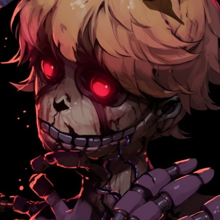 Silhouettes of two characters, simple outline and grungy texture. popular fnaf matching pfp designs pfp for discord.