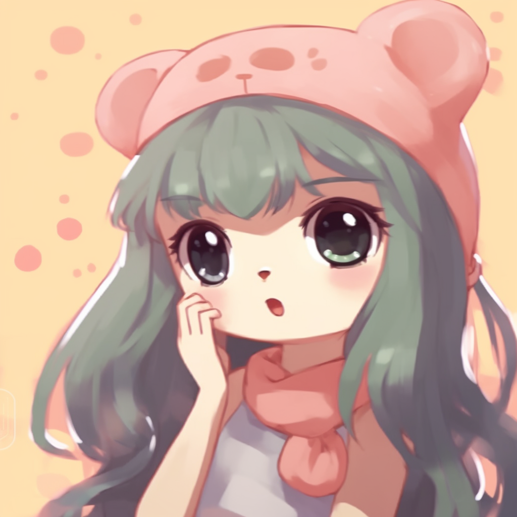 Anime schoolgirl in her winter uniform, cool color palette and detailed design. sweet pfp for cute school girls pfp for discord.