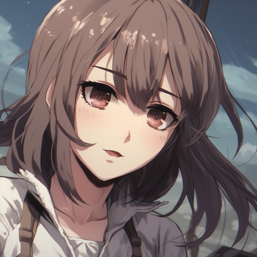 Mikasa Ackerman in soldier attire, focused expressions and contrasting tones. admirable female anime pfp pfp for discord.