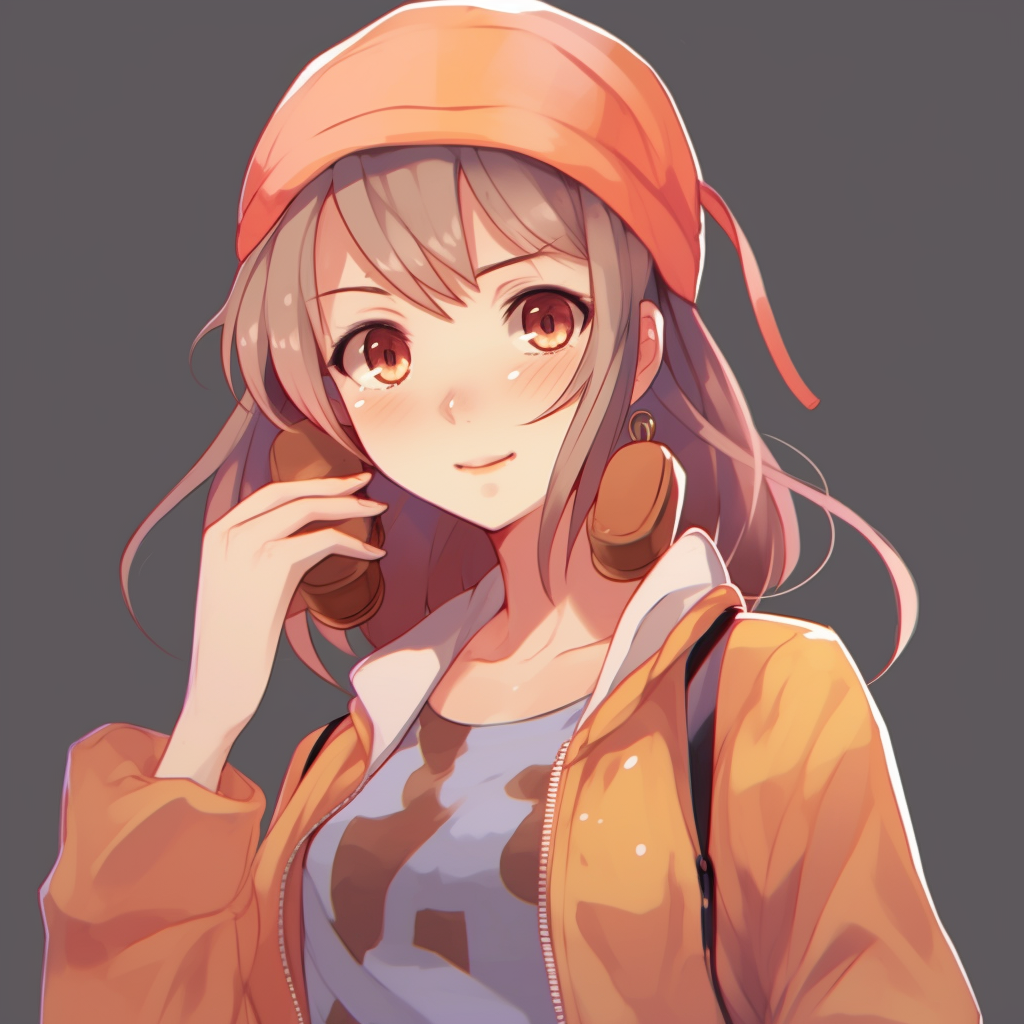 Chic anime girl ready for an evening party, elegant dress with detailed embellishments and muted tones. stylish anime girl pfp pfp for discord.