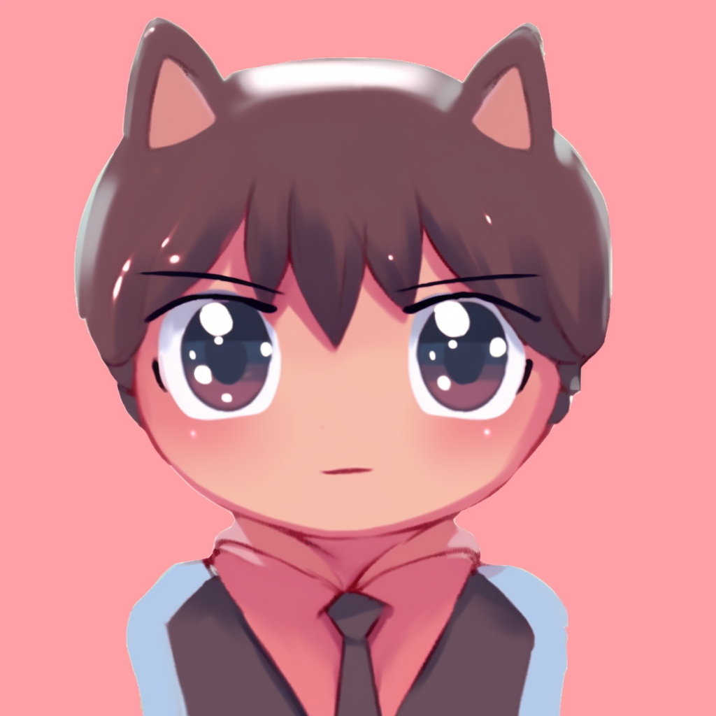 A schoolboy anime character showcasing shy expressions, detailed with soft undertones and fluid line art. cute cartoon pfp for school pfp for discord.