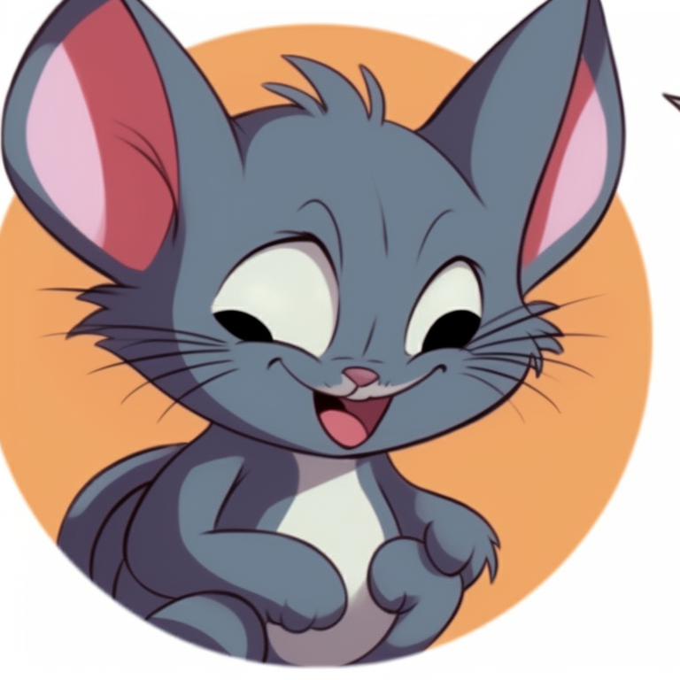 Tom as a vampire and Jerry as a wizard exchanging playful gazes, vivid background and artful detailing. tom and jerry matching pfp halloween theme design pfp for discord.