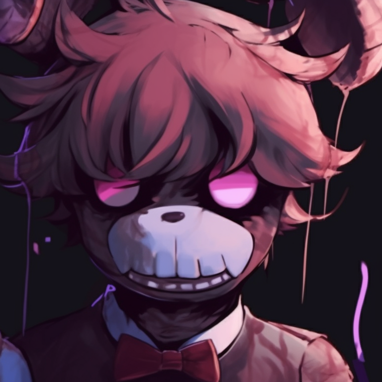 Two characters styled as vintage game covers, retro color palette and pixelated designs. variety of fnaf matching pfp pfp for discord.