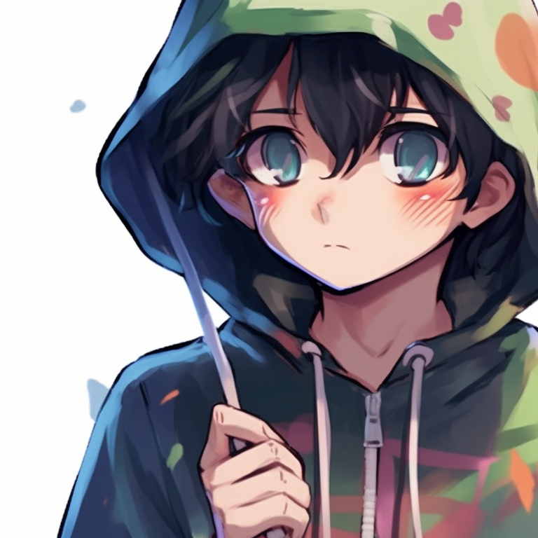 Two characters exchanging playful gestures, detailed attentiveness and cheery colors. character based matching pfp pfp for discord.