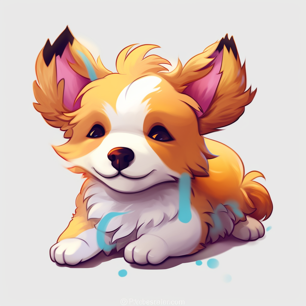 Anime-style fish with rainbow colors, hinting at fluid movement and fine scale details. cute animal pfp selection