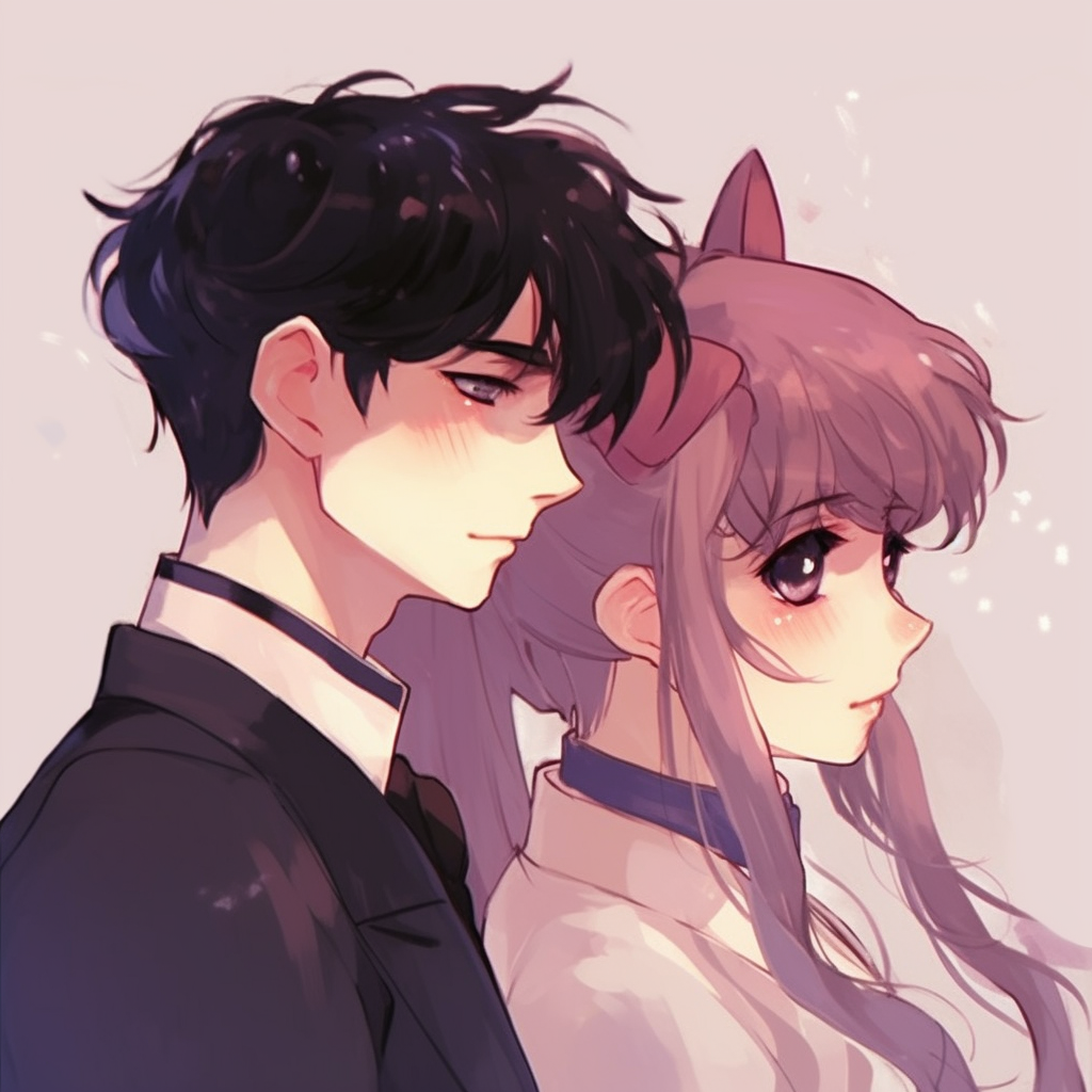 Sailor Moon and Tuxedo Mask share a romantic night, detailed backgrounds, and radiant moonlight glow. anime matching pfp for aspiring couples