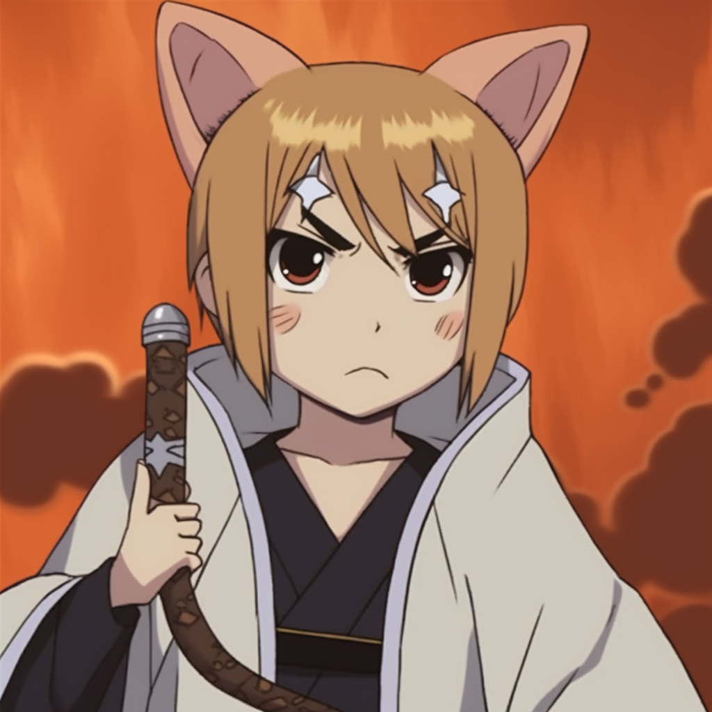 Doge wearing Ichigo's costume from Bleach, with emphasis on detailed costume design and anime styling pfp featuring anime meme pfp for discord.