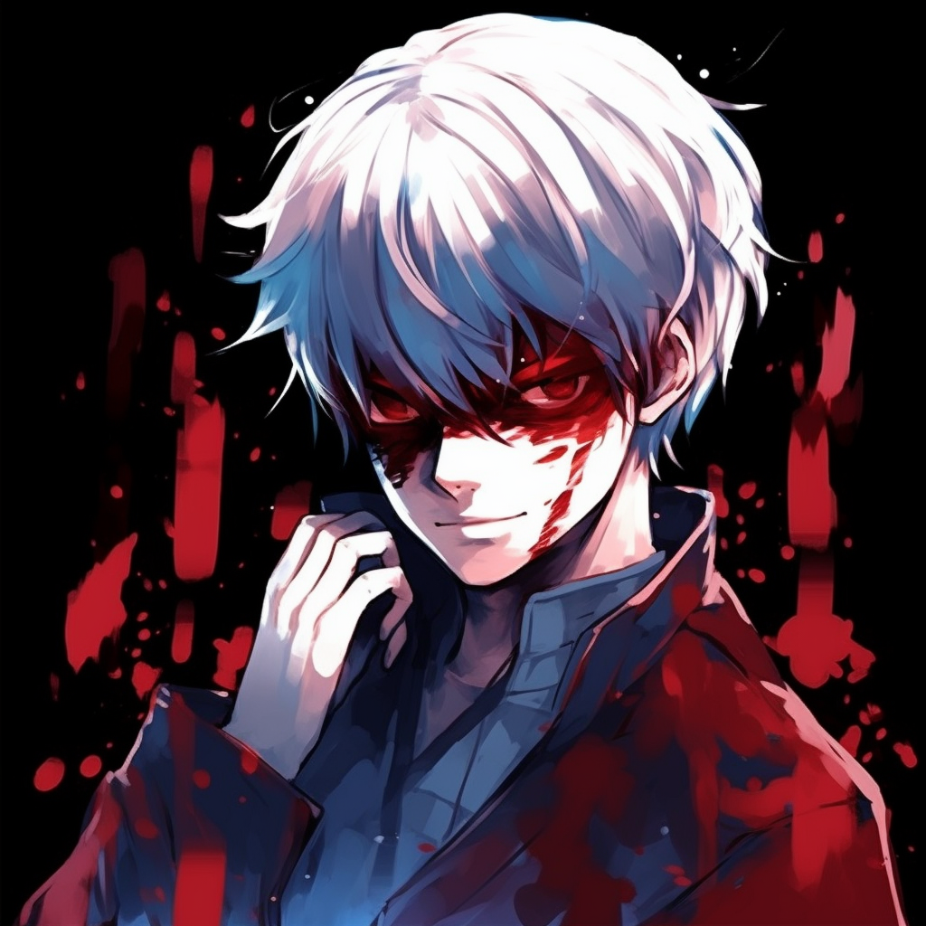 Intense look of Shoto Todoroki, focused details and heightened contrasts. cool anime pfp for boysHD, free download